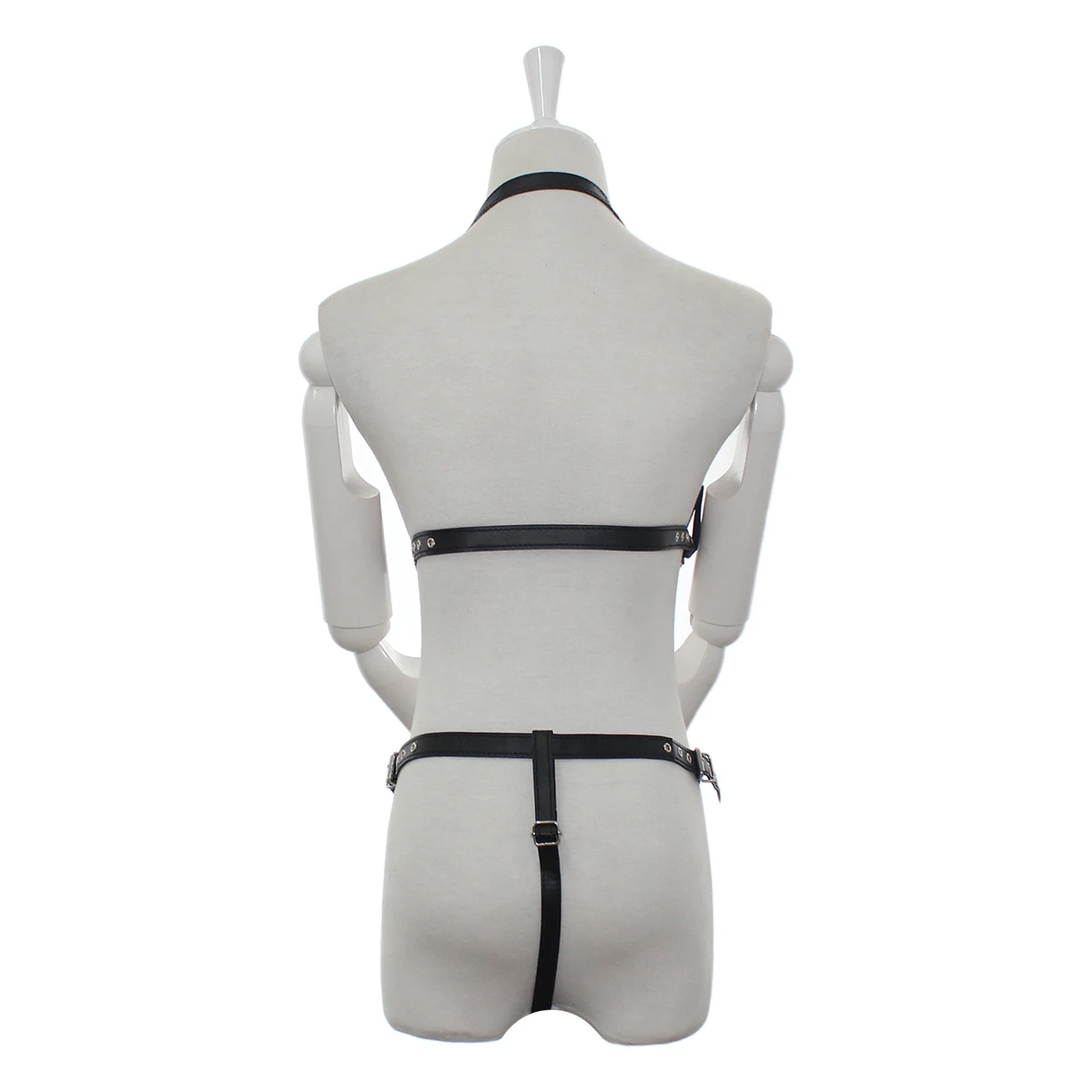 

Sexy Women Leather Harness Body Bondage Belt Fashion Women Punk Rock Leather Chest Belt Leg Harness Waist To Leg Suspenders
