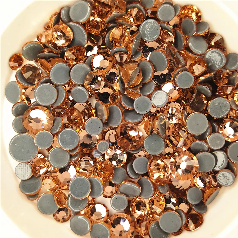 Высококачественные Стразы с горячей фиксацией Jonquil стеклянные стразы железные