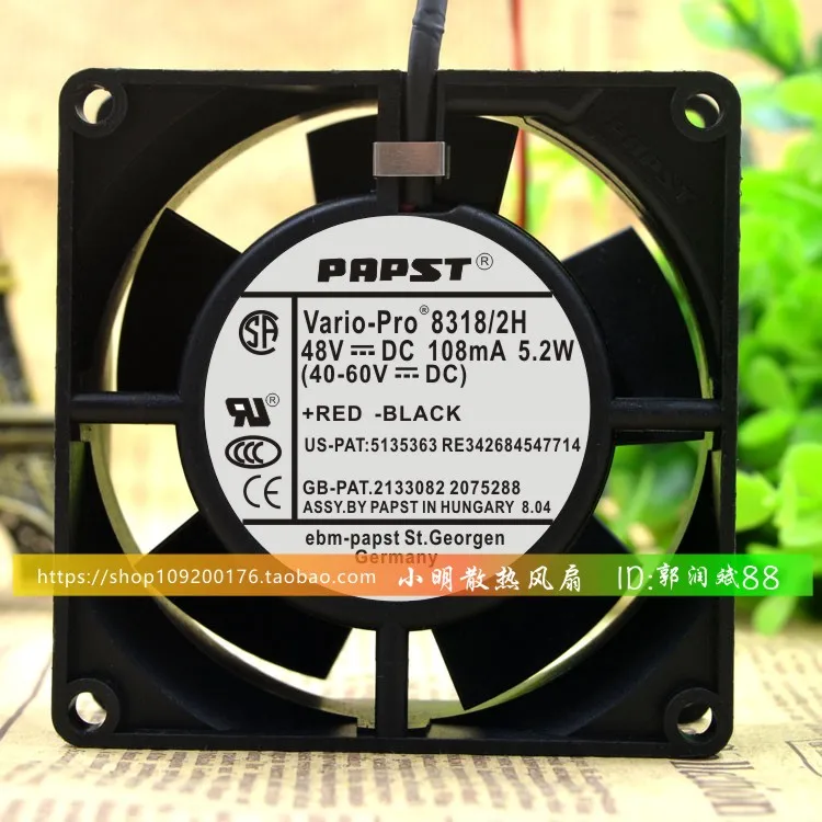 

Новый 8318/2H 48V 5,2 W 8032 8CM 3 провода защита двигателя охлаждение