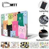 mtt laptop case for macbook air pro 13 14 15 16 inch touch bar cute cartoon cover for macbook air 13 m1 chip a2337 a2338 a2442