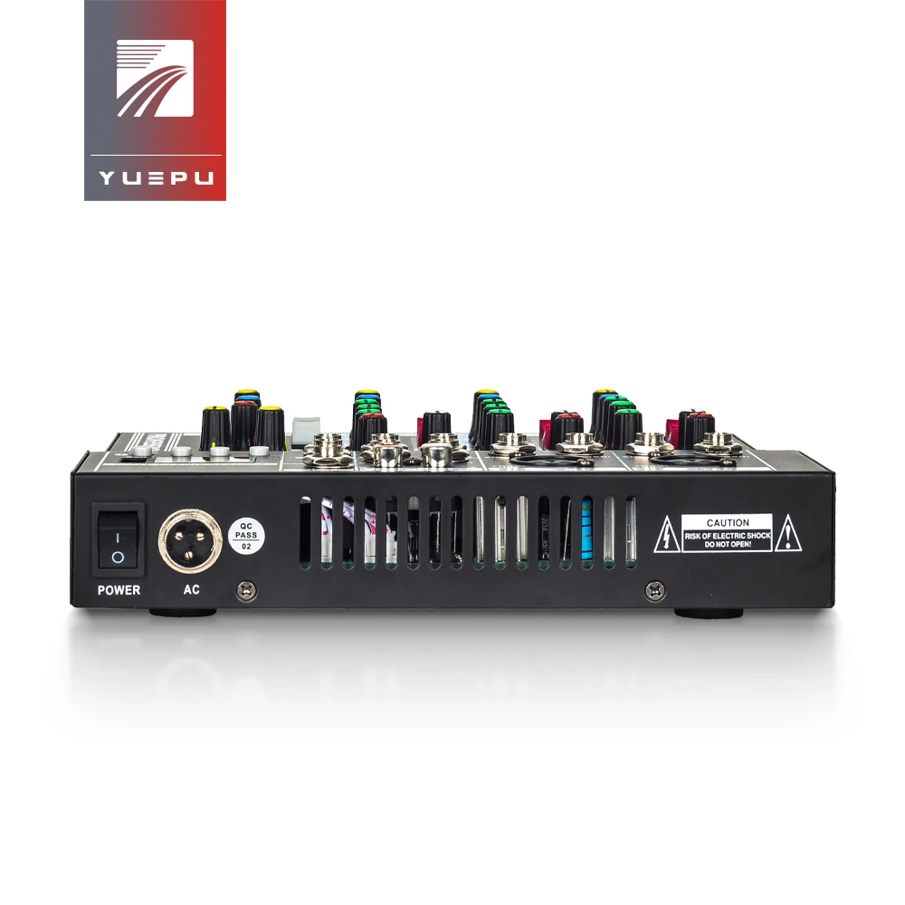 YUEPU RU-F4 Pro звуковой микшерный пульт USB Микшер воспроизведение компьютера 48 В