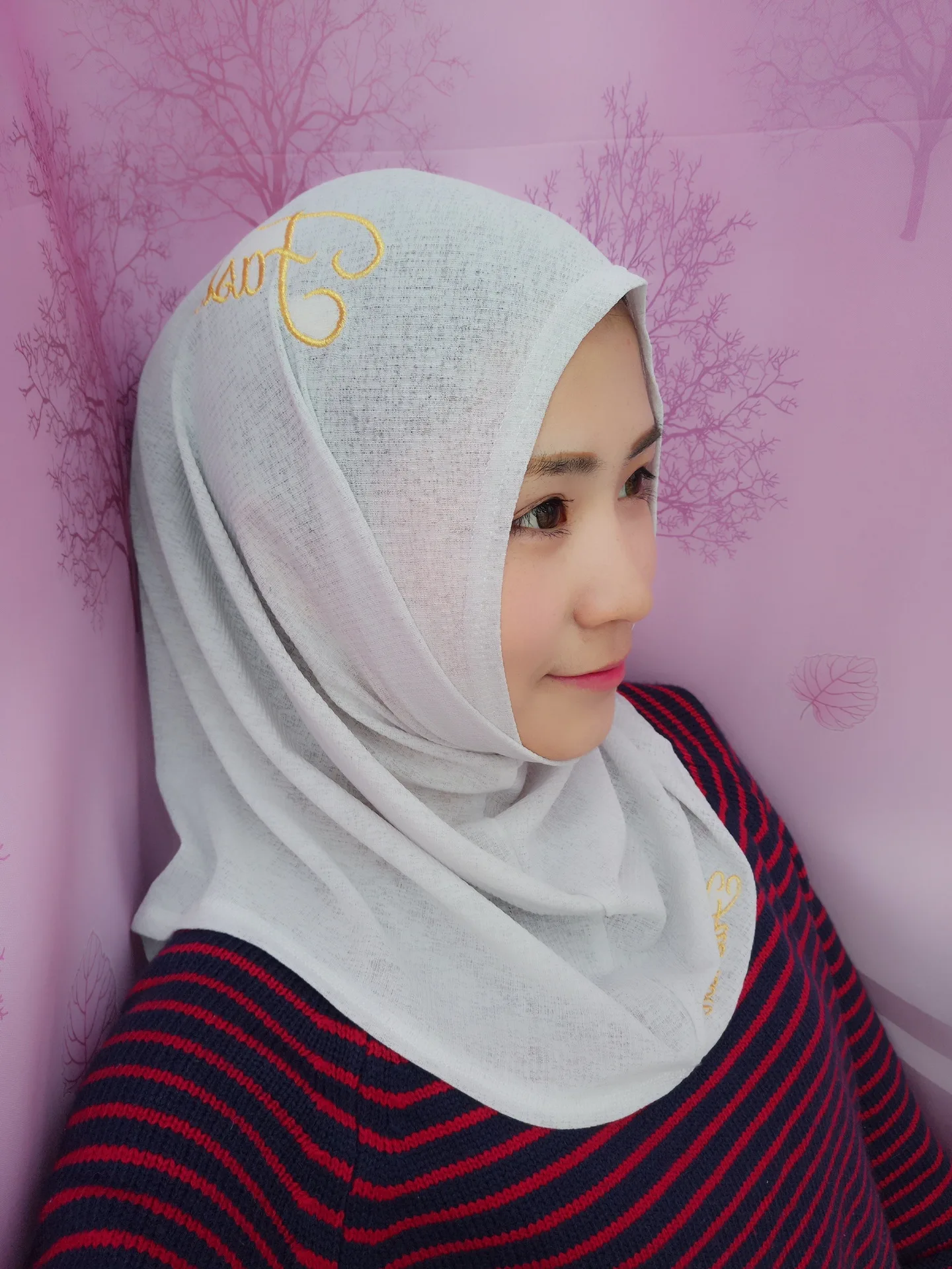 Мусульманский хлопковый хиджаб Модный высококачественный удобный эластичный