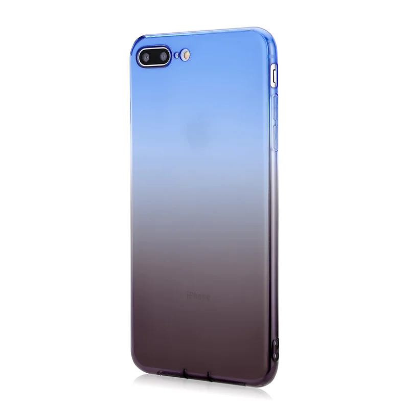 Soft TPU Rubber Dirt Resistant Phone Case For iPhone 8 plus 7plus Anti Skid Dust Plug With Lanyard Hole |