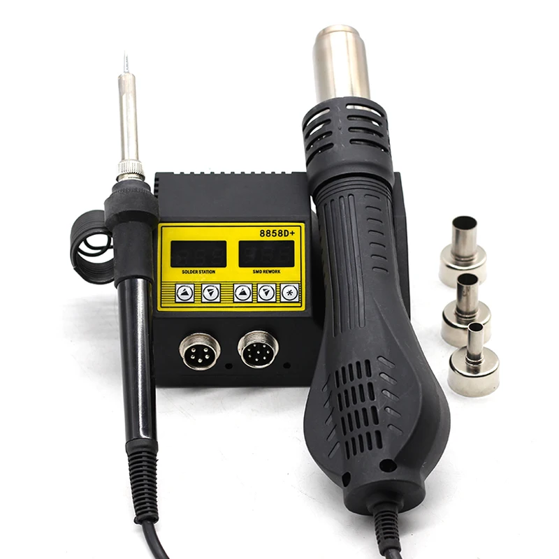 Паяльная станция 8858D SMD с цифровым дисплеем паяльная BGA для переделки