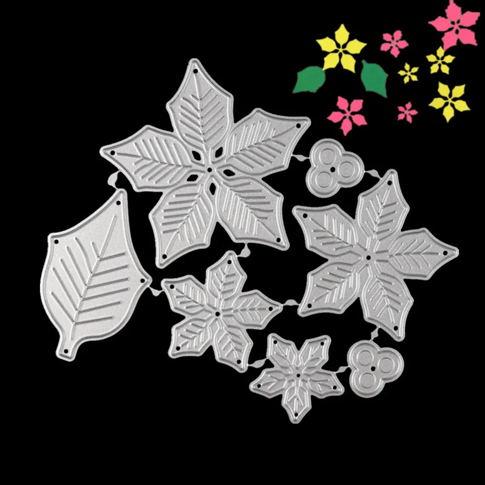 3D цветок листья металла резки штампы DIY Скрапбукинг ремесла фотоальбом бумажные