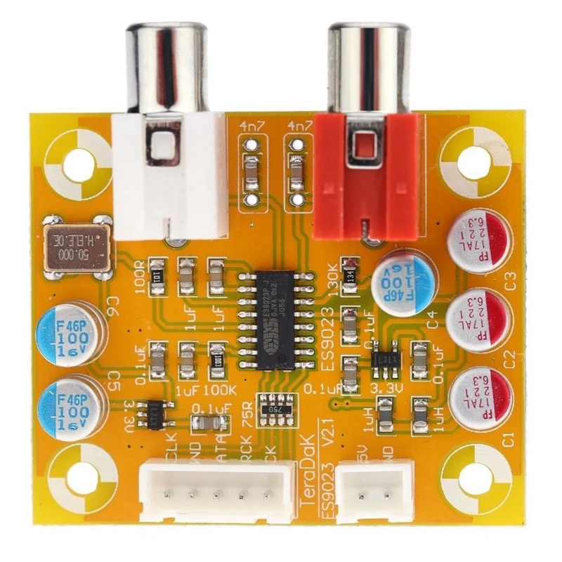 HOT Sabre Es9023 аналоговый I2S 24 бит 192 кГц декодер плата модуль для Raspberry Pi | Электроника