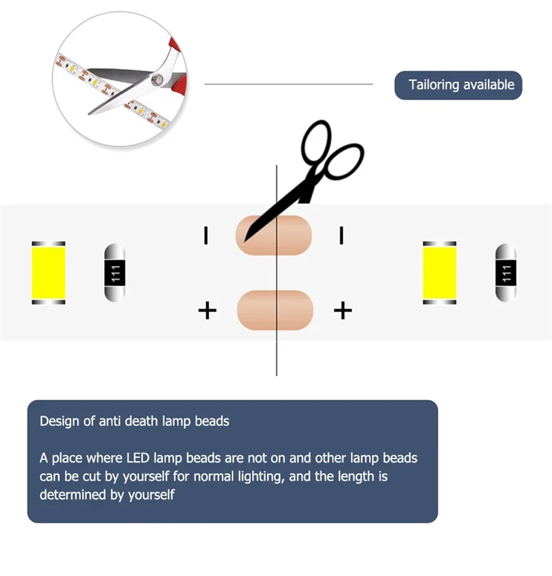 Светодиодная лента AOSONG с питанием от USB водонепроницаемый фон для телевизора