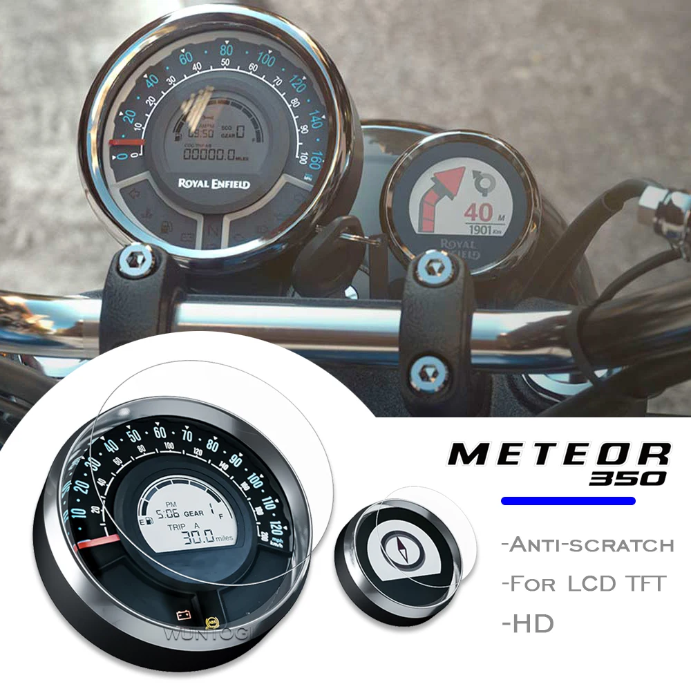 

For Royal Enfield Meteor 350 2021 Motorcycle Anti-scratch Dashboard Screen Protection Meteor350 TFT LCD Protective Film