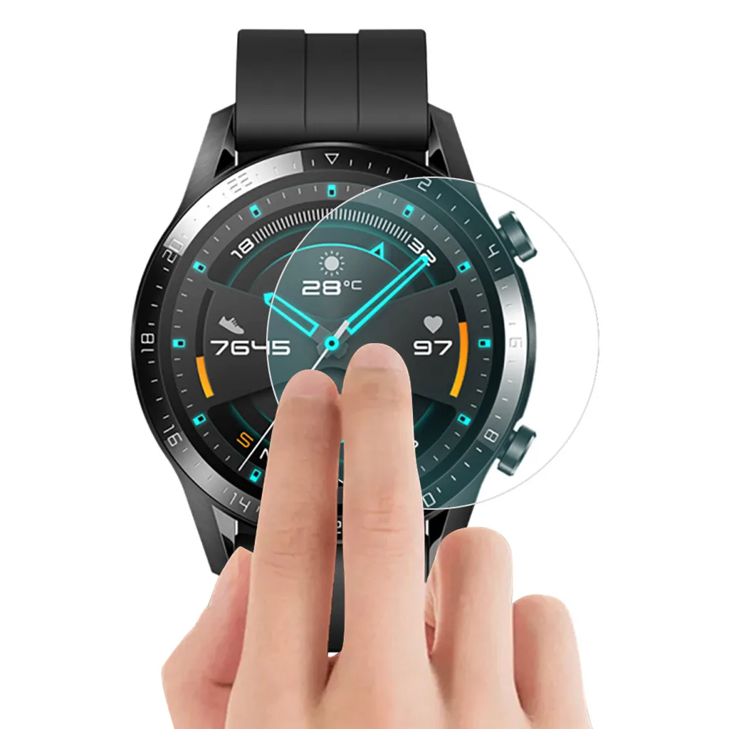 Ouhaobin Защитная пленка для экрана huawei Watch GT2 46 мм/42 мм Взрывозащищенный ТПУ Полное