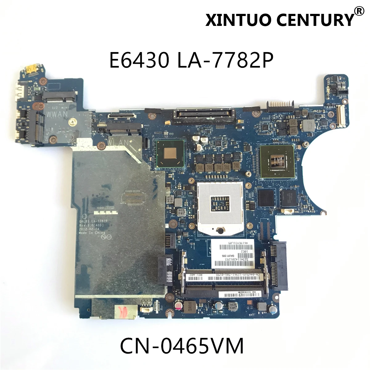 

CN-0465VM 0465VM 465VM For Dell Latitude E6430 Laptop Motherboard QAL81 LA-7782P SLJ8A QM77 DDR3 N13M-NS1-A1 100% tested working