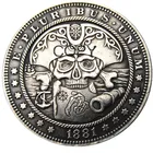 Монеты с серебряным покрытием, Череп, зомби, США 1881, Морган, доллар