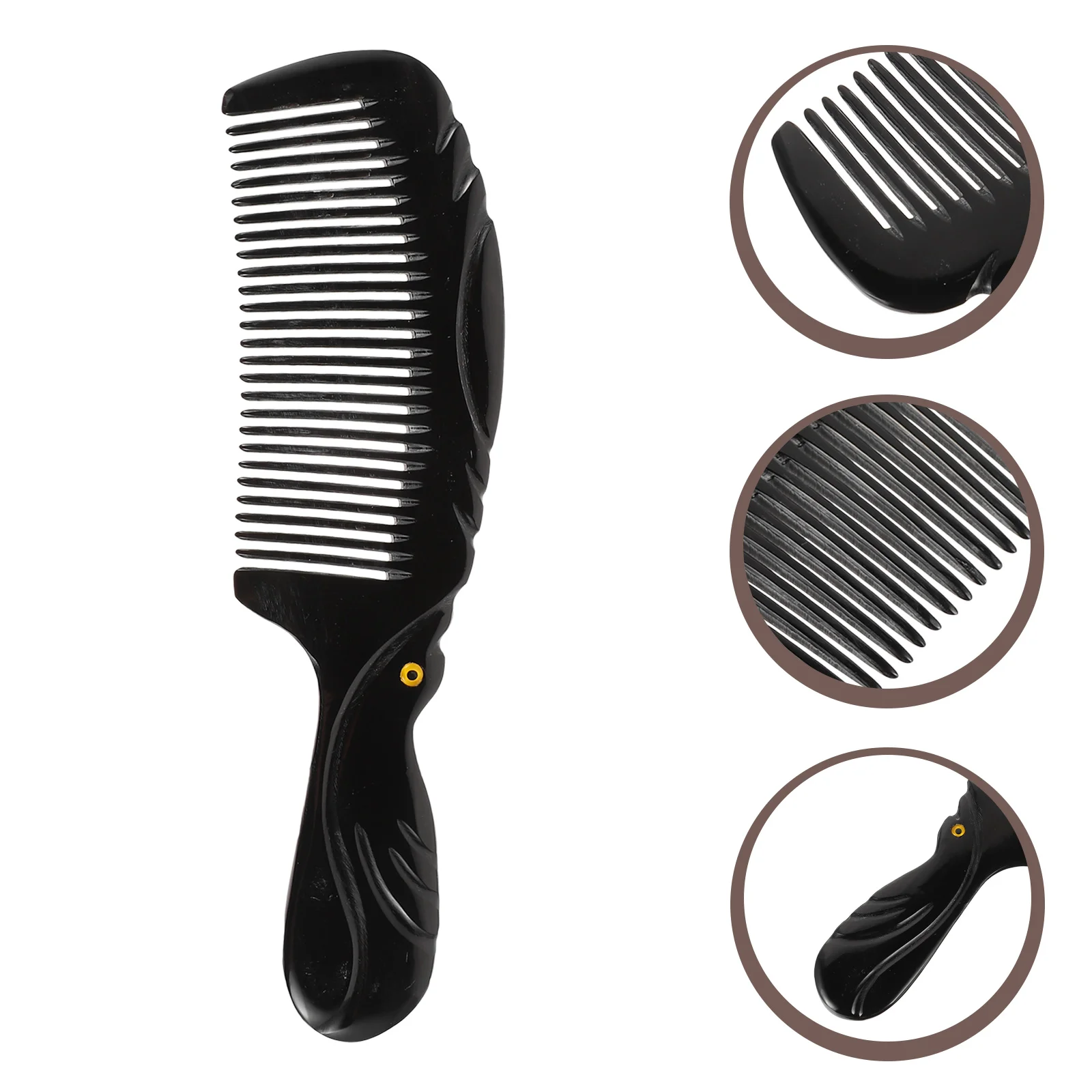 

1 шт. ручная расческа, креативная Расческа для парикмахерской для дома (черный)