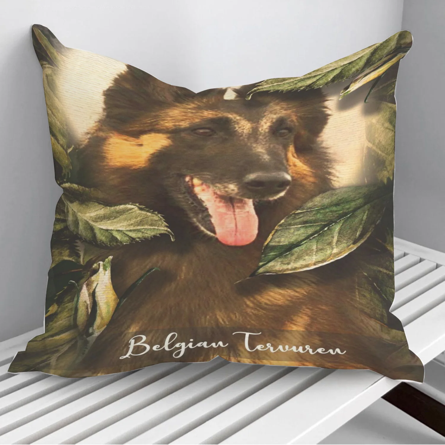 

Belgian Tervuren Throw Pillows Cushion Cover On Sofa Home Decor 45*45cm 40*40cm Gift Pillowcase Cojines Dropshipping