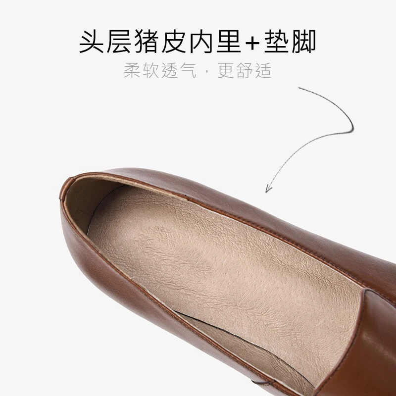 2020 Бесплатная доставка Женские балетки ручной работы из натуральной кожи с