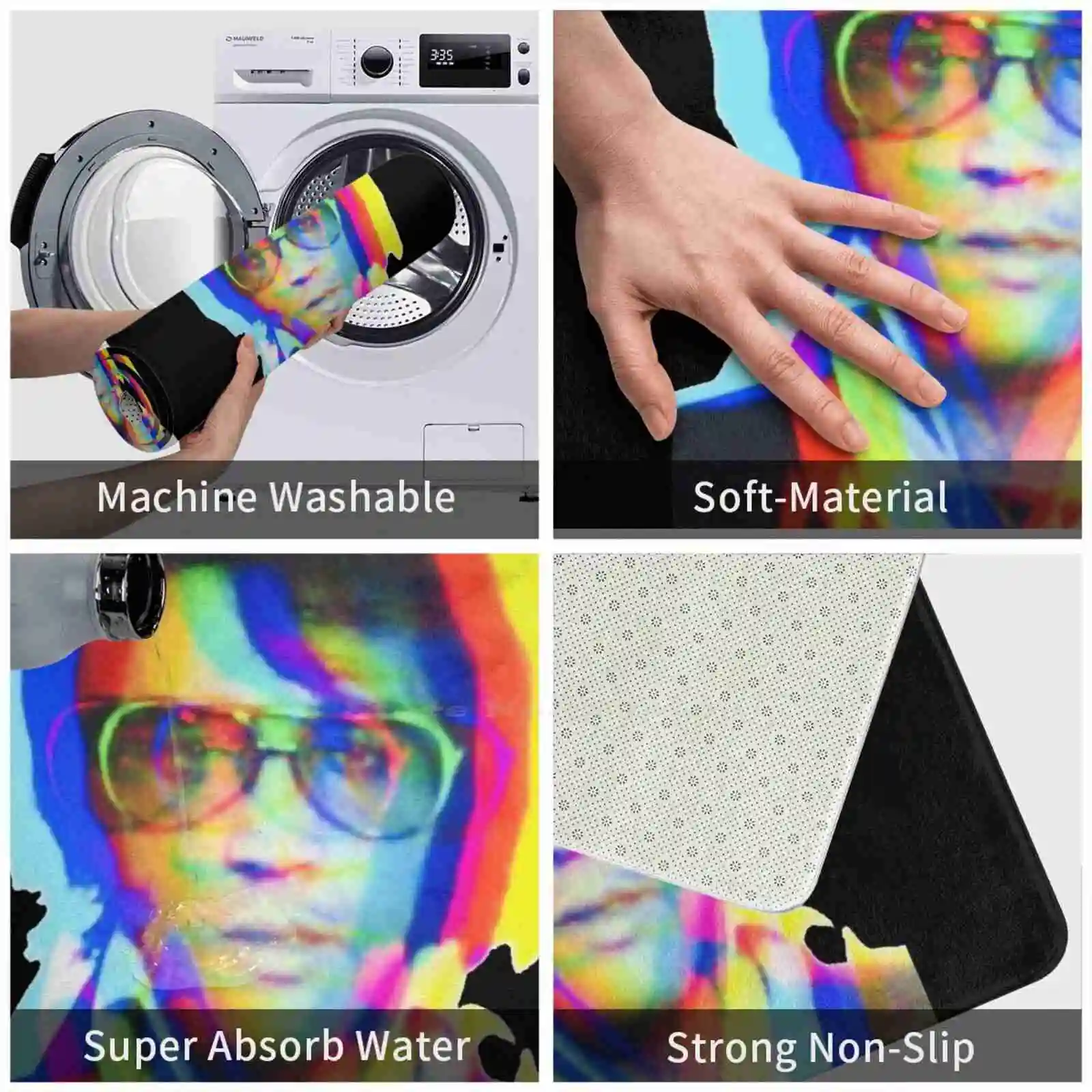 3D товары для дома The King коврик ковер ног Elvis Presley Of N Roll Music | Дом и сад