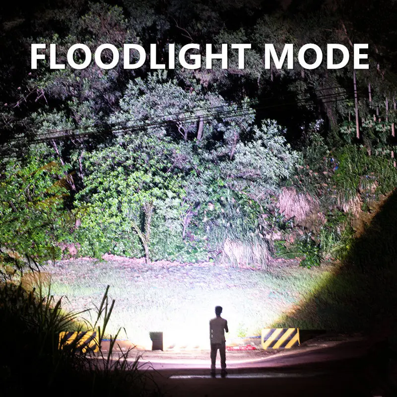 Comprar Linterna LED De 16 Núcleos XHP160, Luz LED Ampliable Potente Para Caza Al Aire Libre, Carga USB 26650, Linterna Táctica De Autodefensa De Alta Potencia