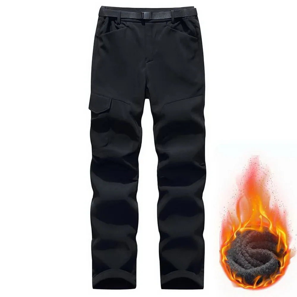 

Мужские штаны с флисовой подкладкой, зимние, теплые, с несколькими карманами, для спорта, катания на лыжах, охоты, походов, воинской службы, ...