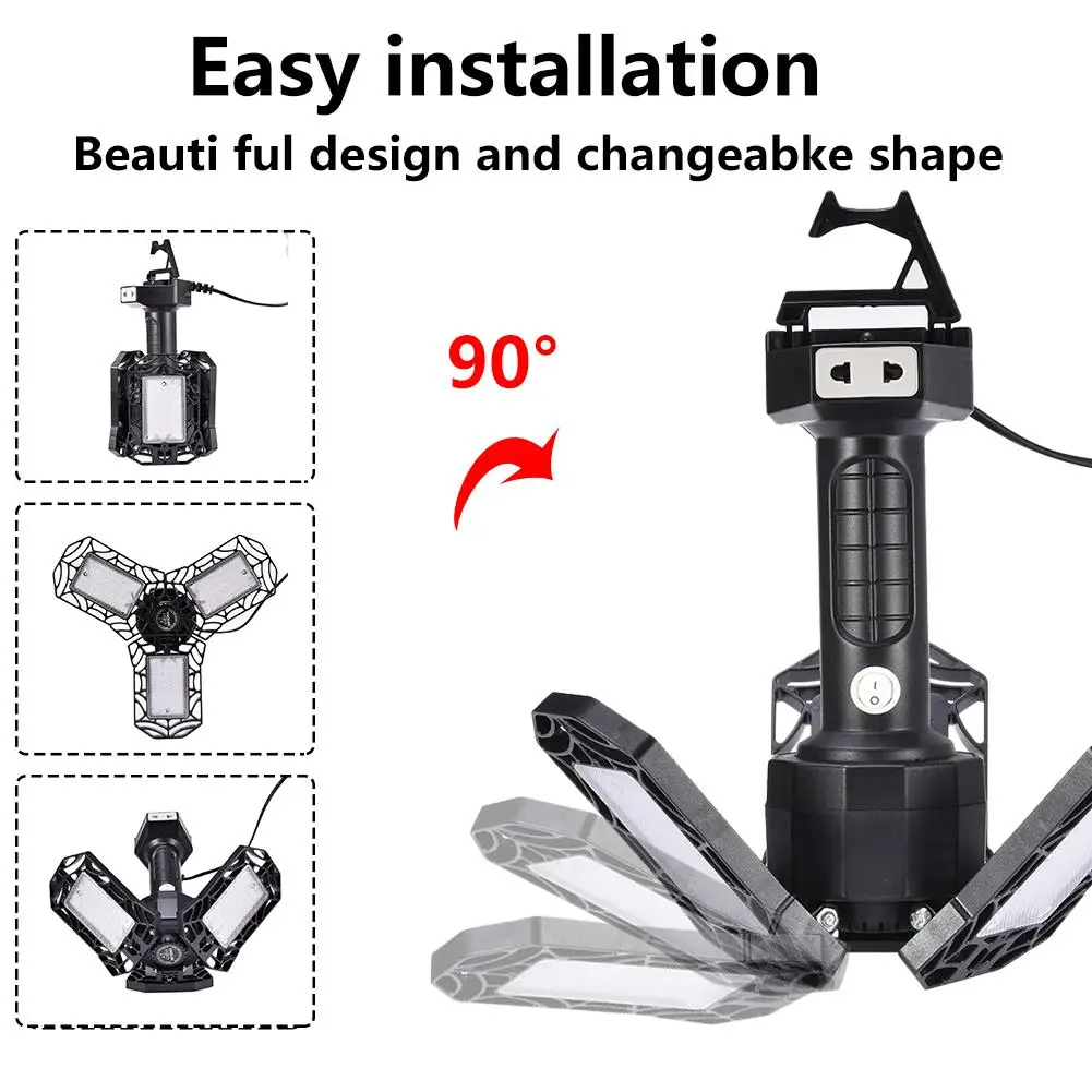 

40W UV Germicidal Lamp UV Foldable Convenient Fluorescent Disinfection Lamp for Warehouse Garages Shopping Malls