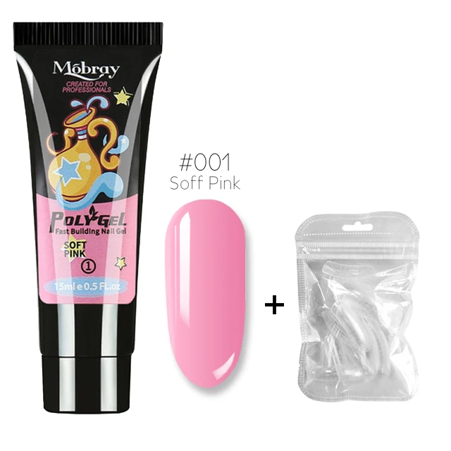 Полигель для наращивания пальцев моделирующий гель отмачиваемый полигель УФ