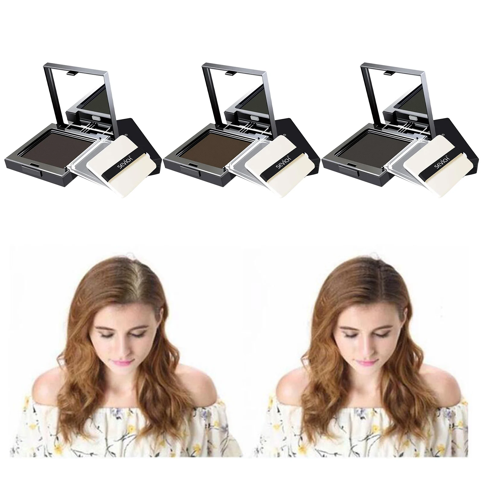 

Instantly Hair Shadow - Hair Line Powder, Grey Hair Concealer with