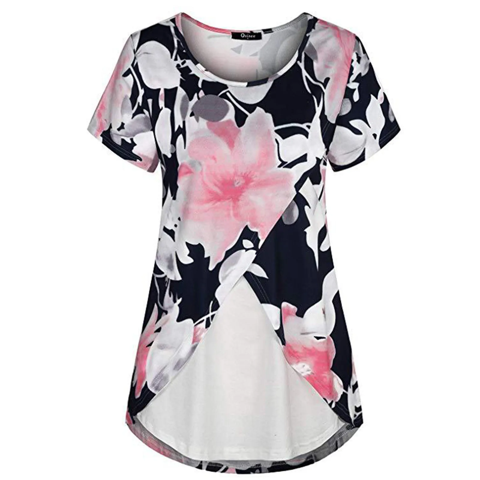 

Одежда для беременных женщин летний топ для кормящих матерей футболка с коротким рукавом рубашки для беременных летняя одежда для грудного...