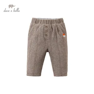 DBX15053 dave bellaмодные зимние штаны на подкладке с героями мультфильмов для маленьких мальчиков детские длинные штаны брюки для малышей