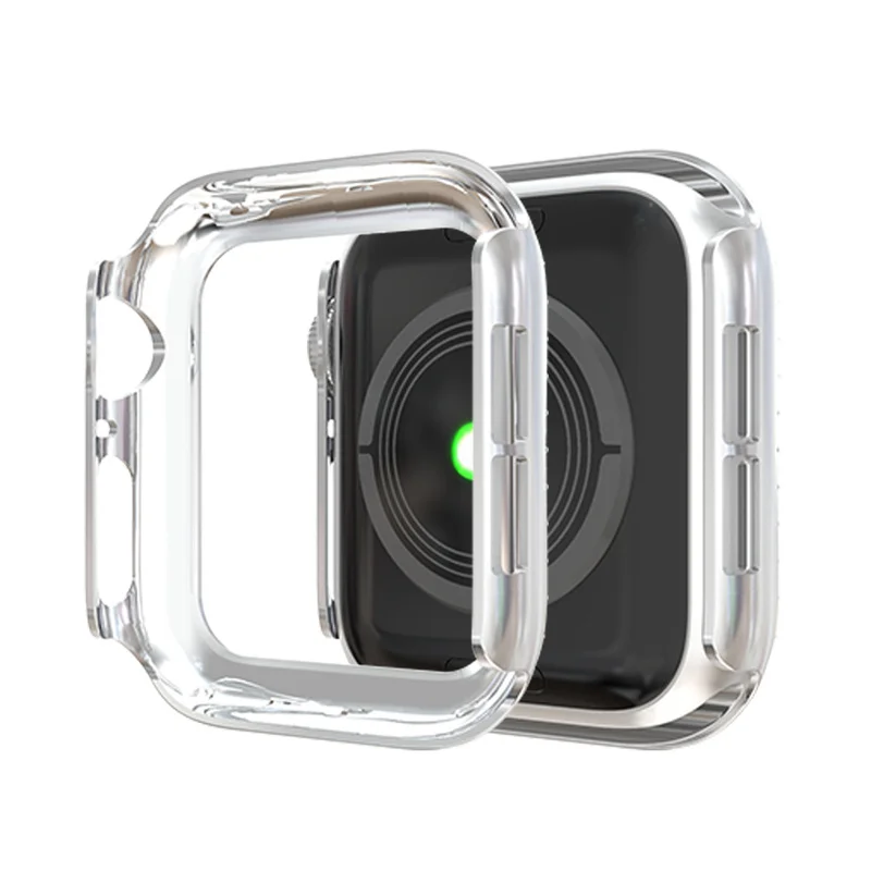 Двухрядный Алмазный чехол для часов Apple Watch 38 мм 42 40 44 IWatch серии 5 4 3 2 1 Блестящий