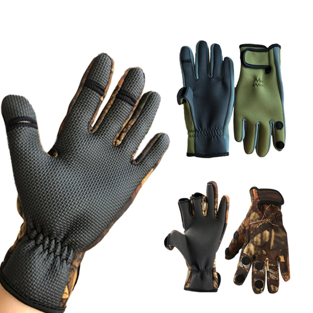 1 шт. Нескользящие латексные рыболовные перчатки с магнитным креплением защитные