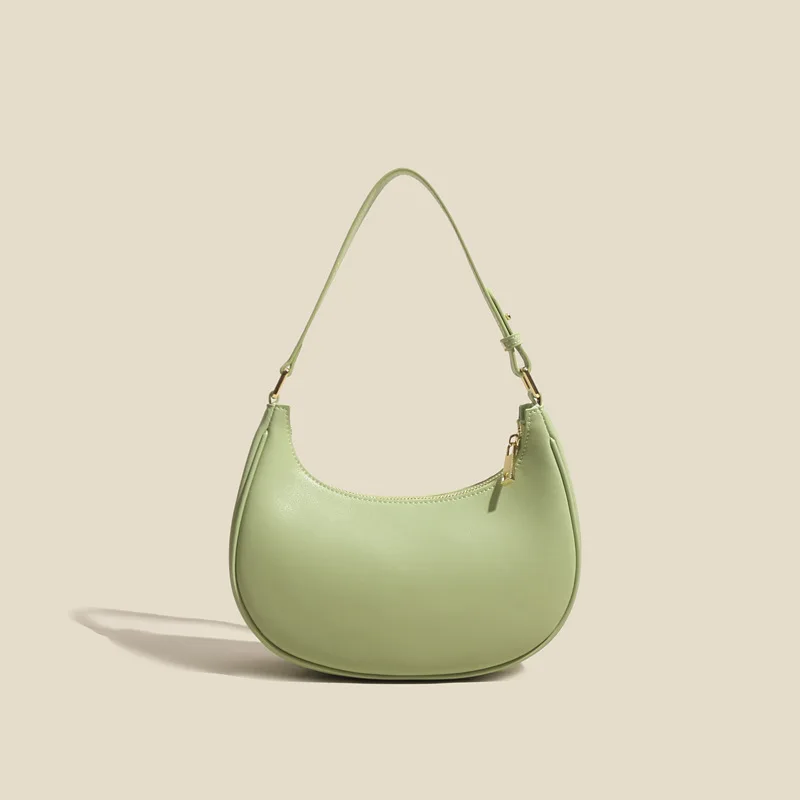 

Japan Pop Unique And Lovely Half-moon Design Leather Shoulder Bag Stylish And Elegant Women's Hand Bag