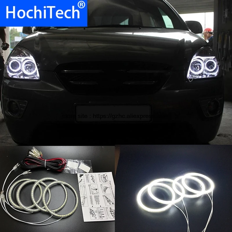 

HochiTech Super bright White color light SMD LED Angel eyes for Kia Carens Rondo 2006-11 Car Styling Daytime Running Light