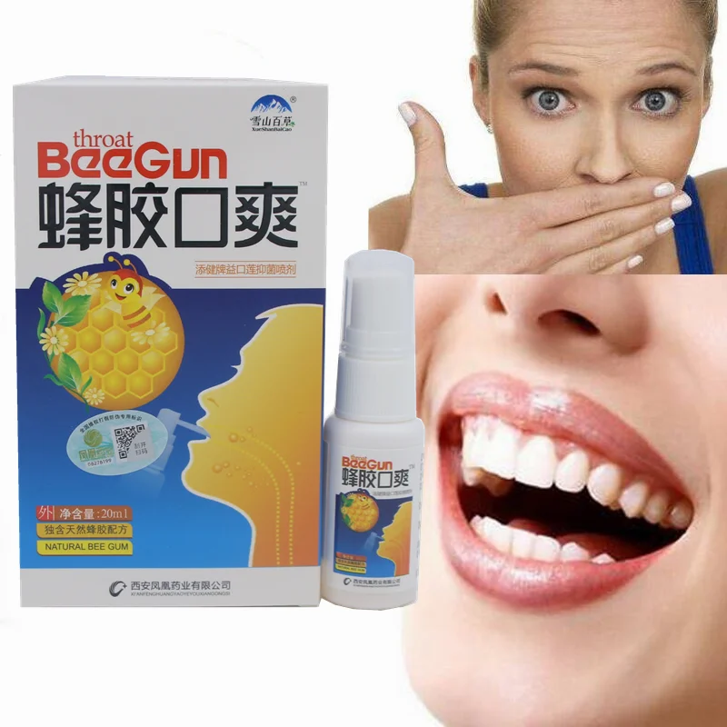 

20ml New Natural Herbal Mouth Freshener Spray Bee Propolis Antibacterial Oral Spray Oral Ulcers Toothache Bad Breath Treatment