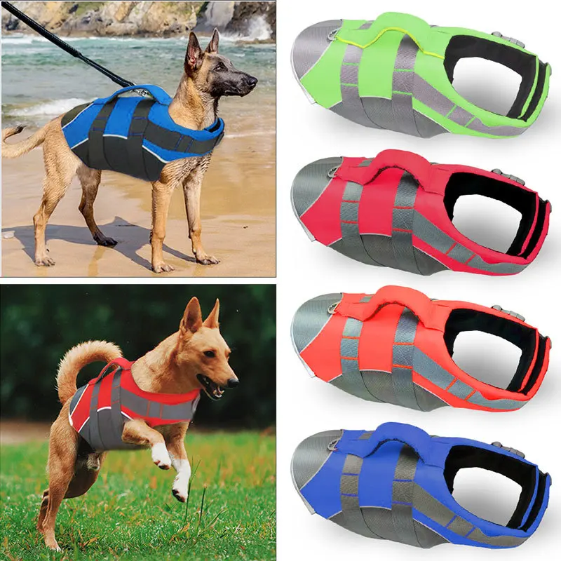 

Pet Dog Life Swimming Vest For Small Large Dogs Pug Labrador Golden Harness Saver Vests Jackets Clothing S-XL