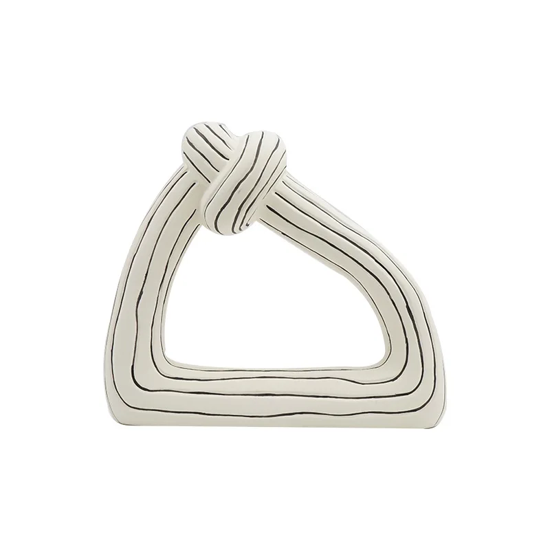 

Triangle knot decoration Nordic light luxury decoration vase modern TV cabinet office home