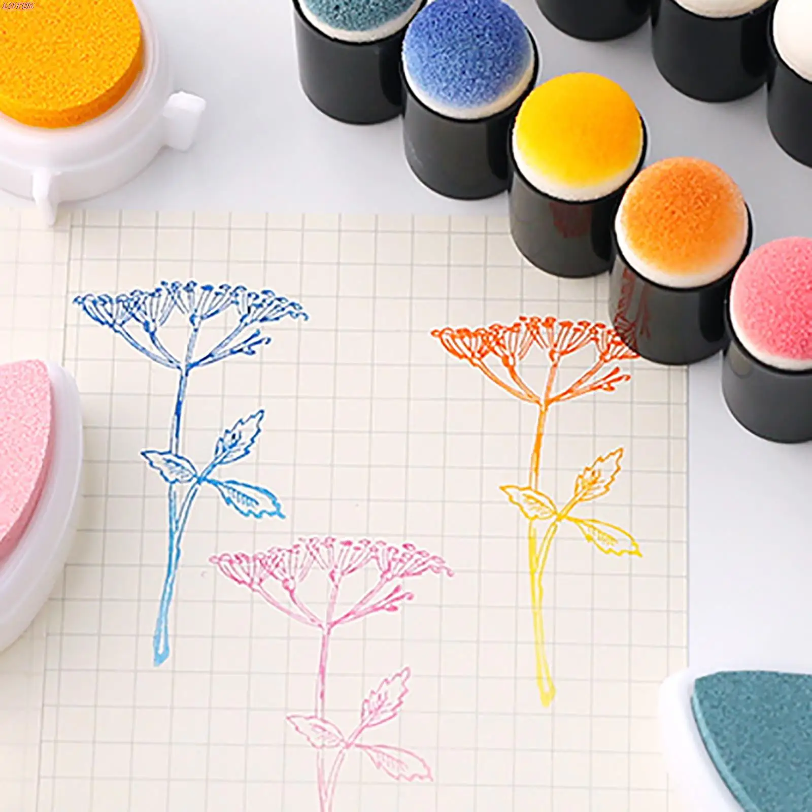 

20Pcs New Sponge Daubers Finger Foam Handmade DIY Craft Inking Staining Painting Tool For Painting Drawing Easy To Use