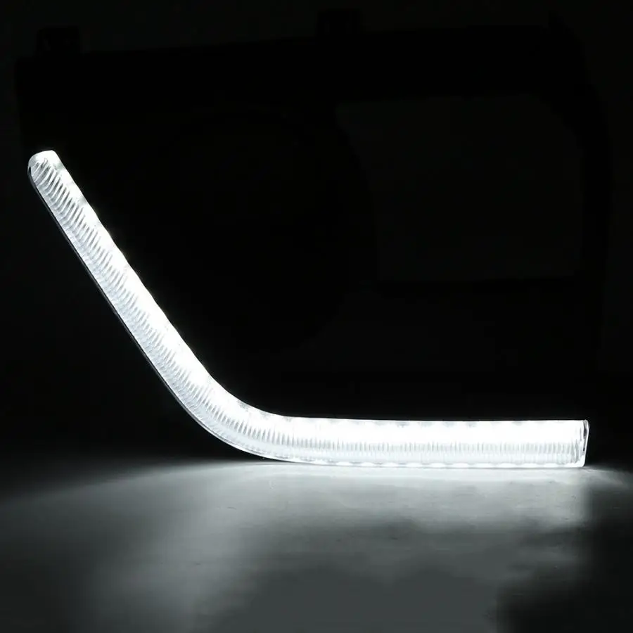 2 шт 12V Двухцветная Кольцевая вспышка Автомобильные фары дневного света