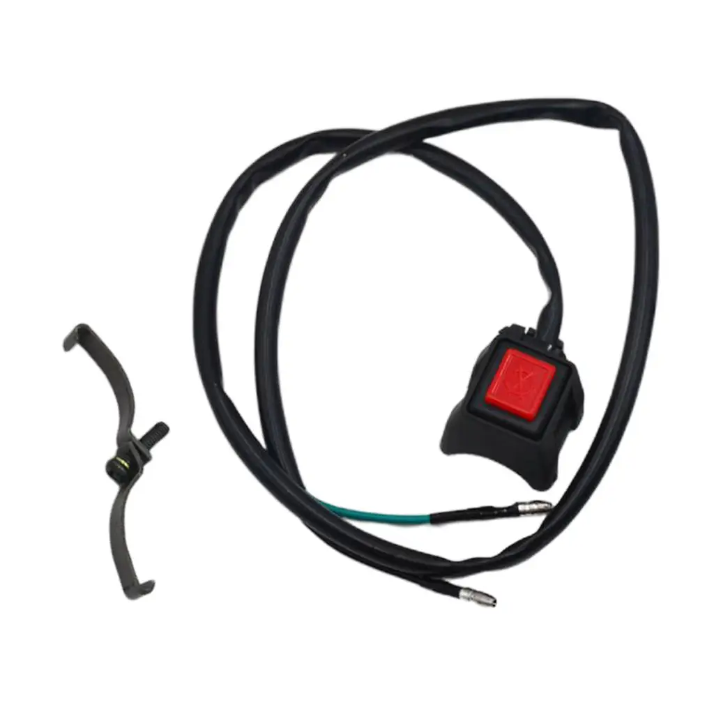 

Kill ON/OFF Red Button Engine Switch For 7/8" In Handlebar ATV Dirt Bike Scooter