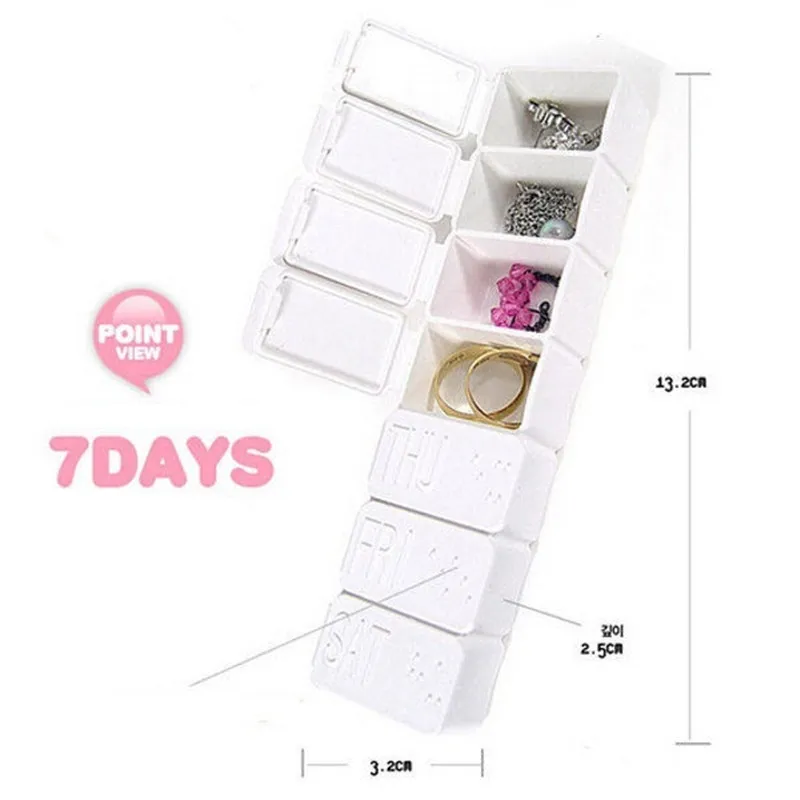 Здоровье и гигиена Портативный медицины pill box сортировать Витамин 7 Day Weekly