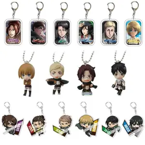 japanese anime attack on titan swing collection 2 capsule toy eren jaeger erwin smith levi ackerman zoe lenz figure keychain free global shipping