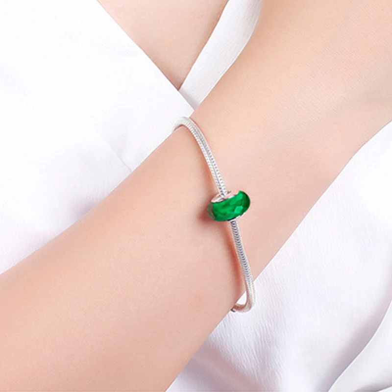 Красивые зеленые Кристальные бусины для изготовления ювелирных изделий с