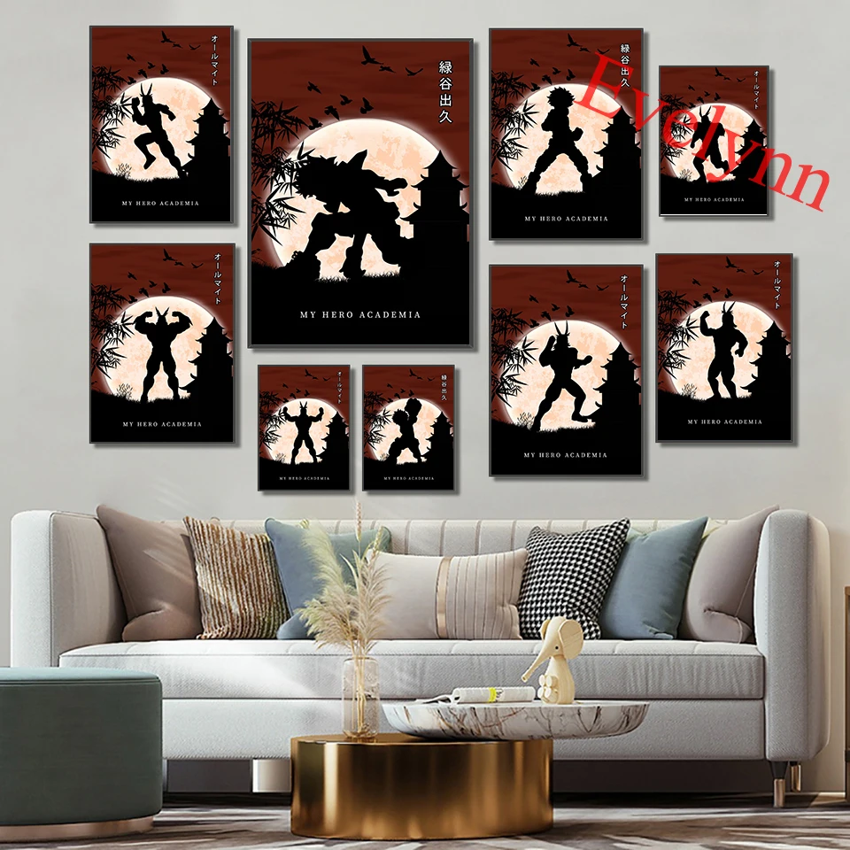 

My Hero Academia Japan Anime Children Room Decor Picture Home Wall Art Prints Painting Modern Living Room Cartoon Posters Gift