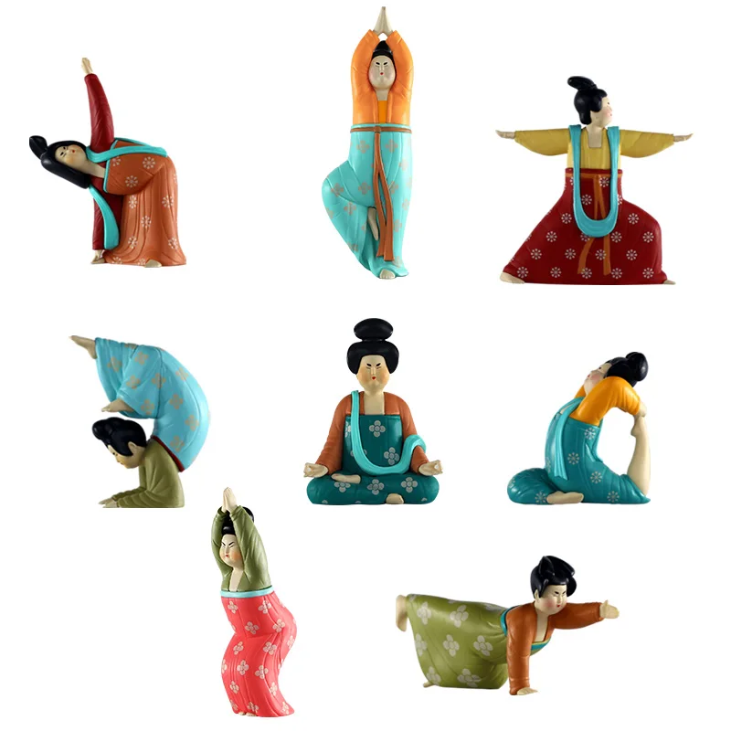 

Ancient style gift authentic super-activated series ladies daily yoga articles Chinese style Blind Random box kid doll ornament