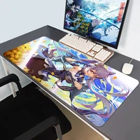 kawaii genshin impact large gaming mouse pad pc gamer computer rubber anime cute mouse pad cartoon keyboard game laptop desk mat