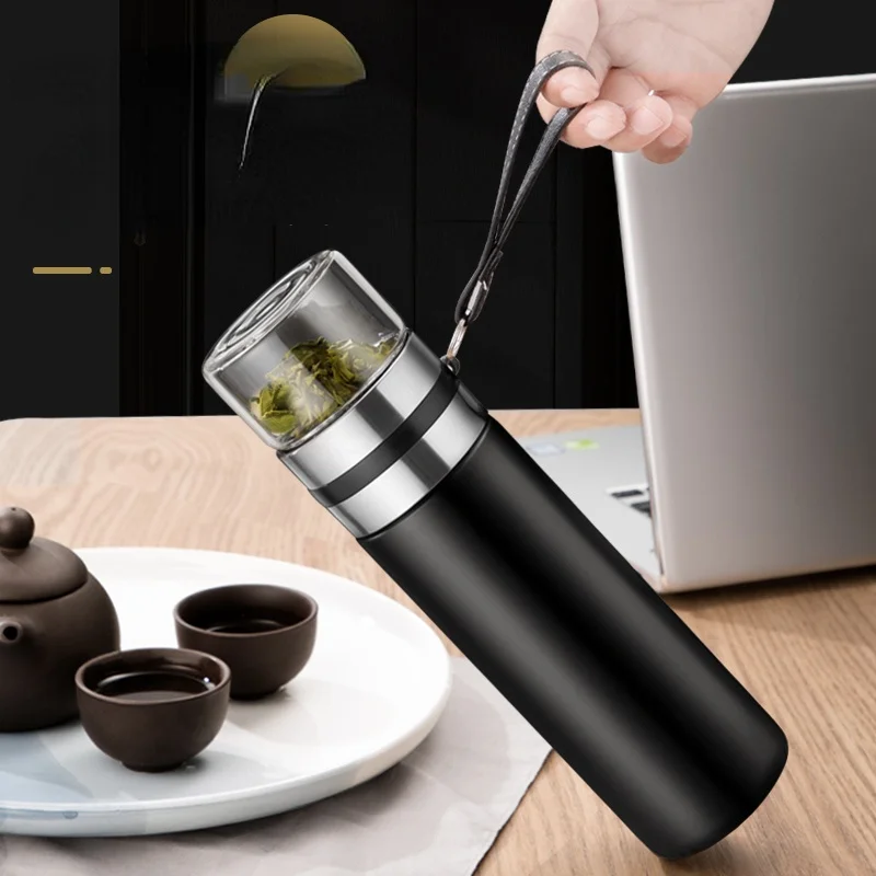 

Portable Stainless Steel Thermos Cup With Lid Outdoor Creative Travel Thermos Cute Garrafa Termica Inox Water Bottle BD50VF