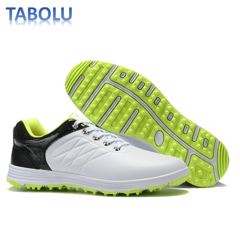 Men's Golf Shoes Outdoor Non-slip Golf Walking Sneakers Mens Lace-up Sneakers Comfortable and Breathable Golf Training Shoes Men