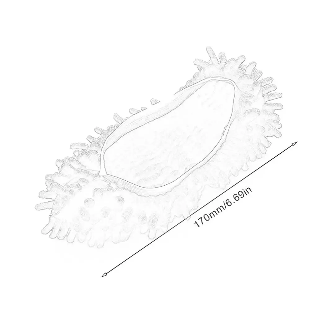 

Floor Cleaning Lazy Shoe Cover Mopping Shoe Cover Lazy Shoe Cover Wiping Slipper Cover Mop Headgear Single Chenille Fiber
