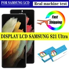 95% Новый оригинальный 6,8 ''AMOLED дисплей для Samsung Galaxy S21 Ultra 5G G998F G998FDS G998B Полный ЖК сенсорный экран Запасные части