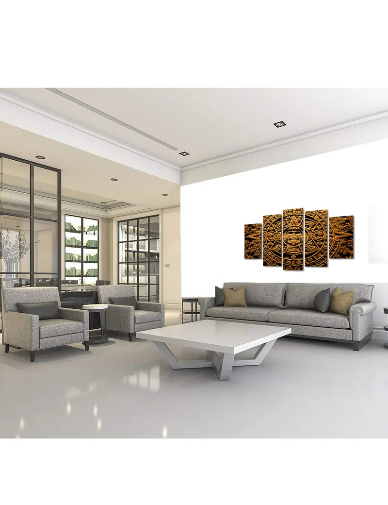 5 шт. холст с древней цивилизацией настенное искусство ацтекский календарь