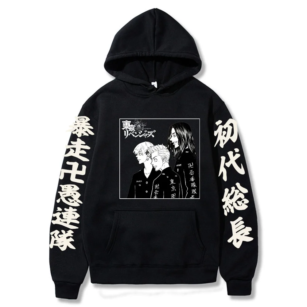 

Anime Tokyo Revengers Fashion Graphic Long Sleeve Hoodies Harajuku Sudadera Sweatshirts