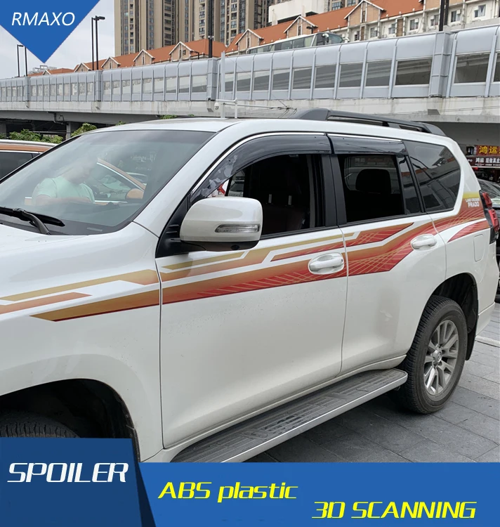 

For Land Cruiser Prados FJ150 Window Visor For Prados 2018-2019 Vent Shades Sun Rain Deflector Guard 4PCS/SET Car Styling