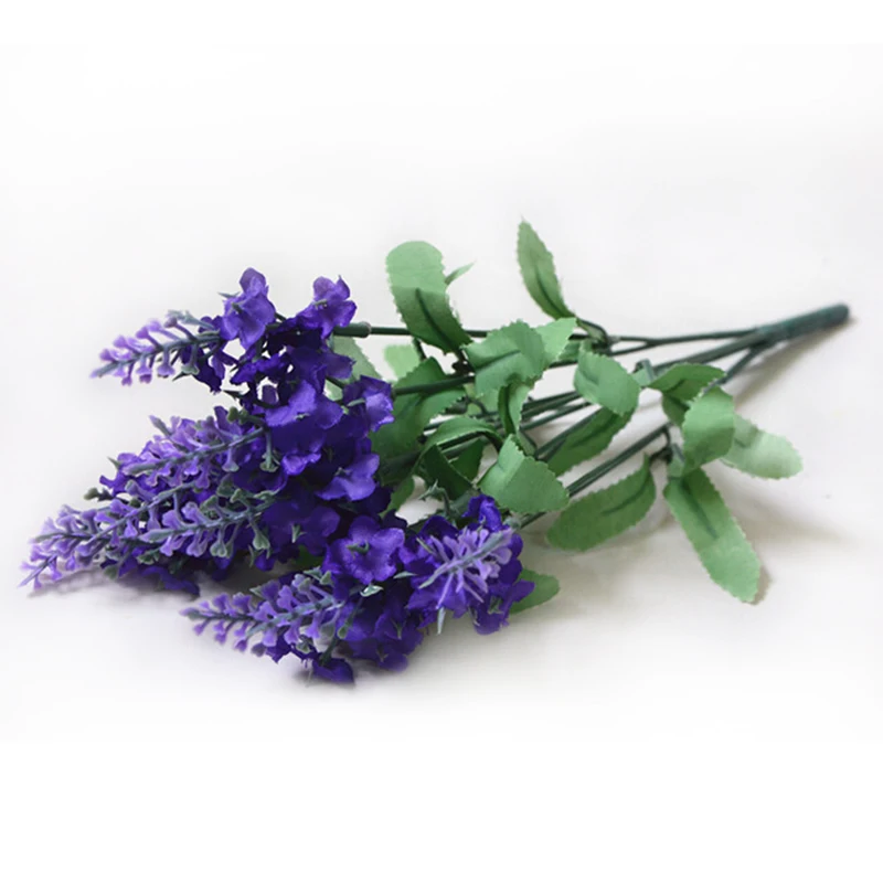 

Романтическое украшение в стиле прованс, консервированные цветы лаванды, искусственные шелковые цветы, свадебная вечеринка, украшение для сада, пластиковая лаванда